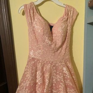 Baby Pink Semi Formal Dress